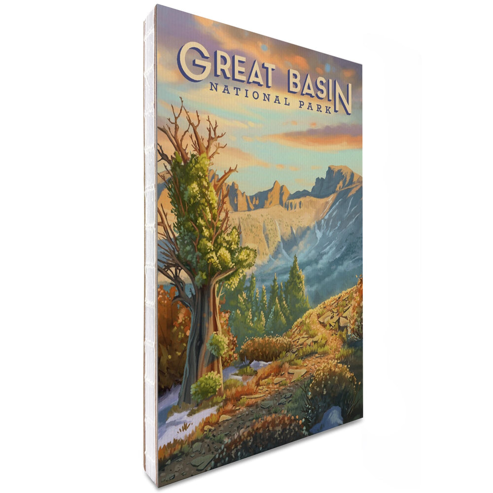 Lined 6x9 Journal, Great Basin National Park, Nevada, Oil Painting, Lay Flat, 193 Pages, FSC paper Home Lantern Press