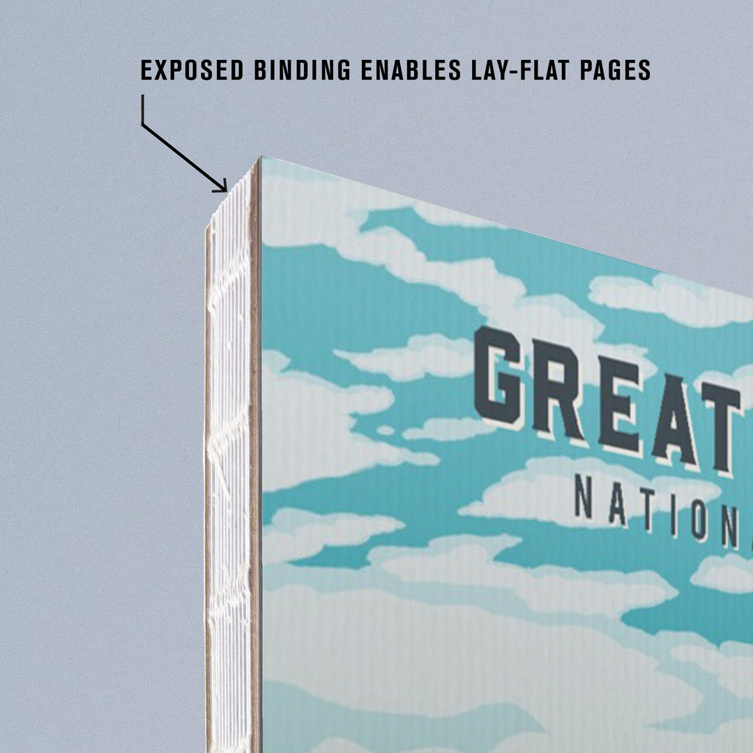 Lined 6x9 Journal, Great Basin National Park, Nevada, Painterly National Park Series, Lay Flat, 193 Pages, FSC paper Home Lantern Press