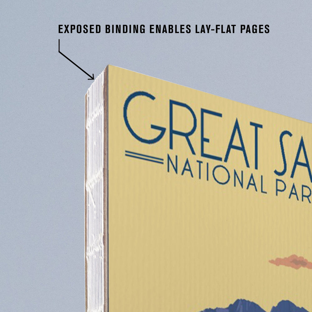 Lined 6x9 Journal, Great Sand Dunes National Park and Preserve, Colorado, Dunes at Sunset, Lay Flat, 193 Pages, FSC paper Home Lantern Press