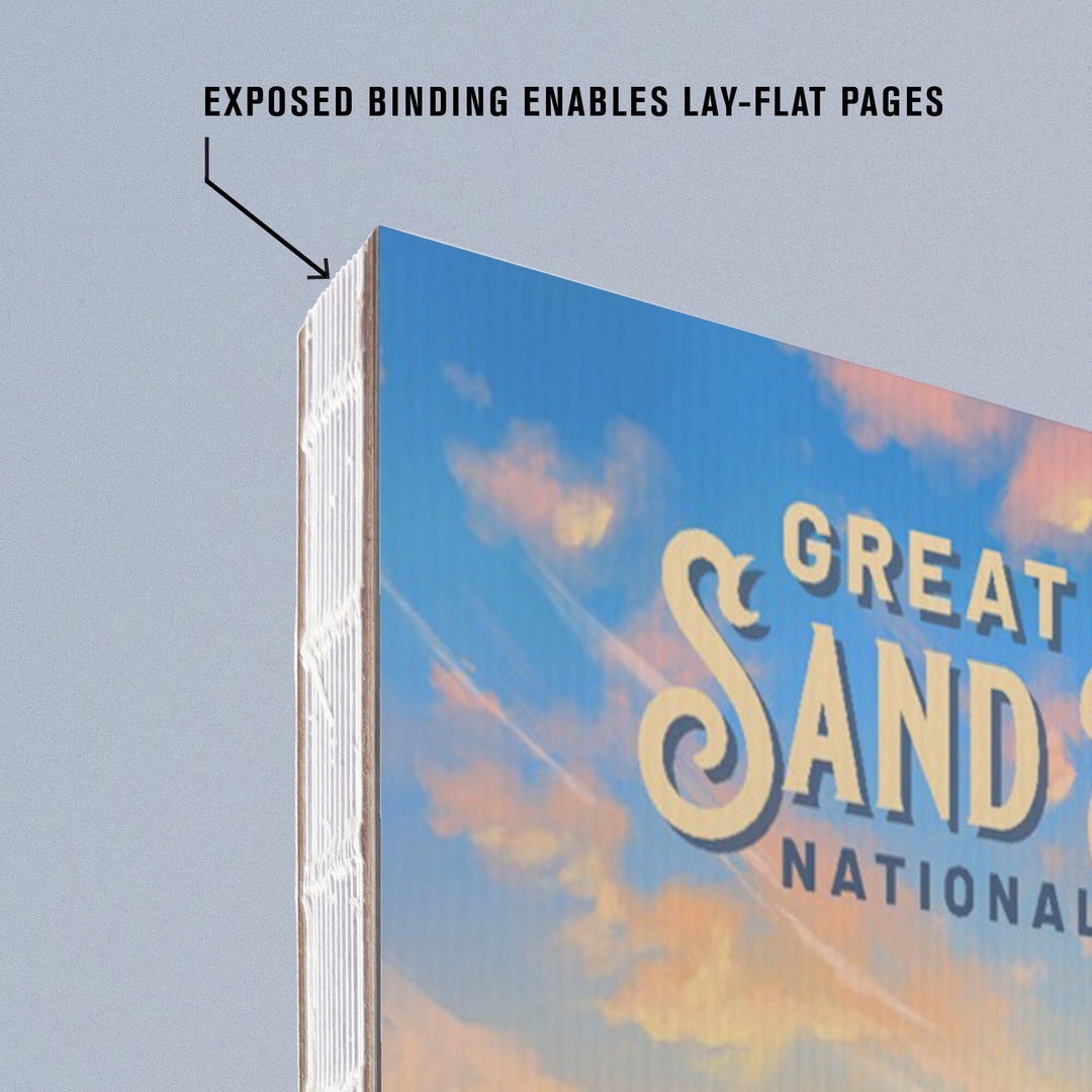 Lined 6x9 Journal, Great Sand Dunes National Park, Colorado, Oil Painting, Lay Flat, 193 Pages, FSC paper Home Lantern Press