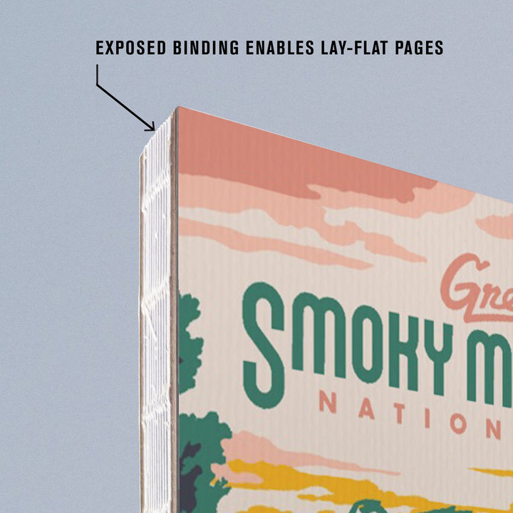 Lined 6x9 Journal, Great Smoky Mountains National Park, Explorer Series, Lay Flat, 193 Pages, FSC paper Home Lantern Press