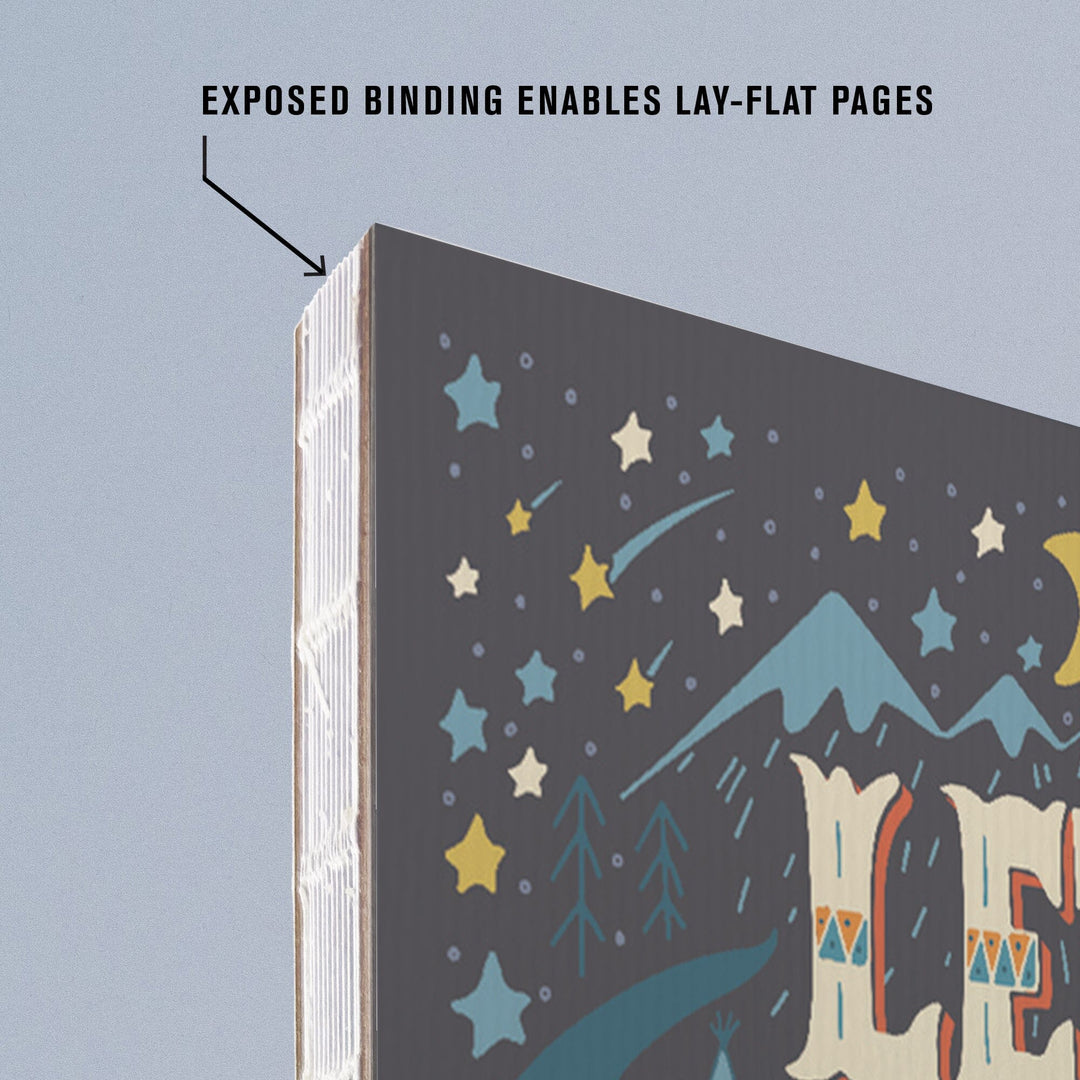 Lined 6x9 Journal, Great Smoky Mountains National Park, Tennessee, Let's Find a Place to Get Lost Press, Lay Flat, 193 Pages, FSC paper Home Lantern Press