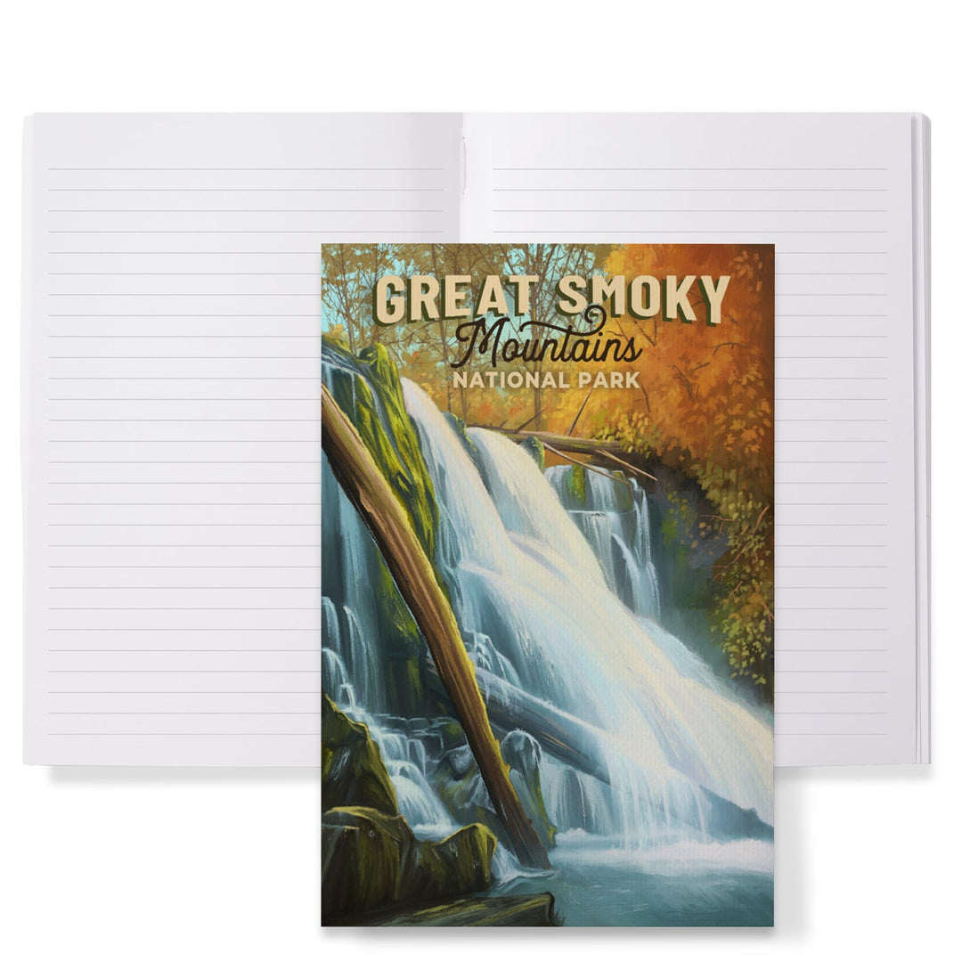Lined 6x9 Journal, Great Smoky Mountains National Park, Tennessee, Oil Painting, Lay Flat, 193 Pages, FSC paper Home Lantern Press