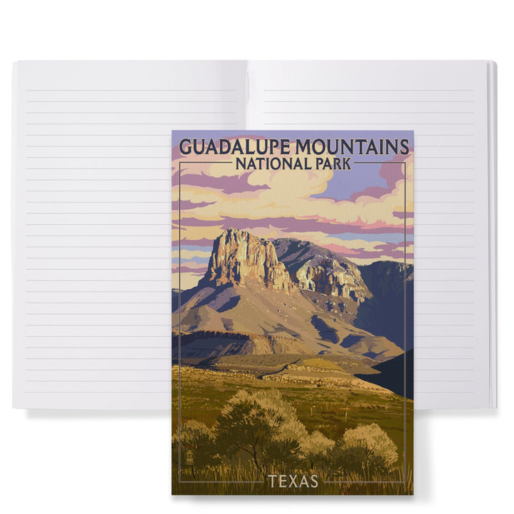 Lined 6x9 Journal, Guadalupe Mountains National Park, Texas, Lay Flat, 193 Pages, FSC paper Home Lantern Press