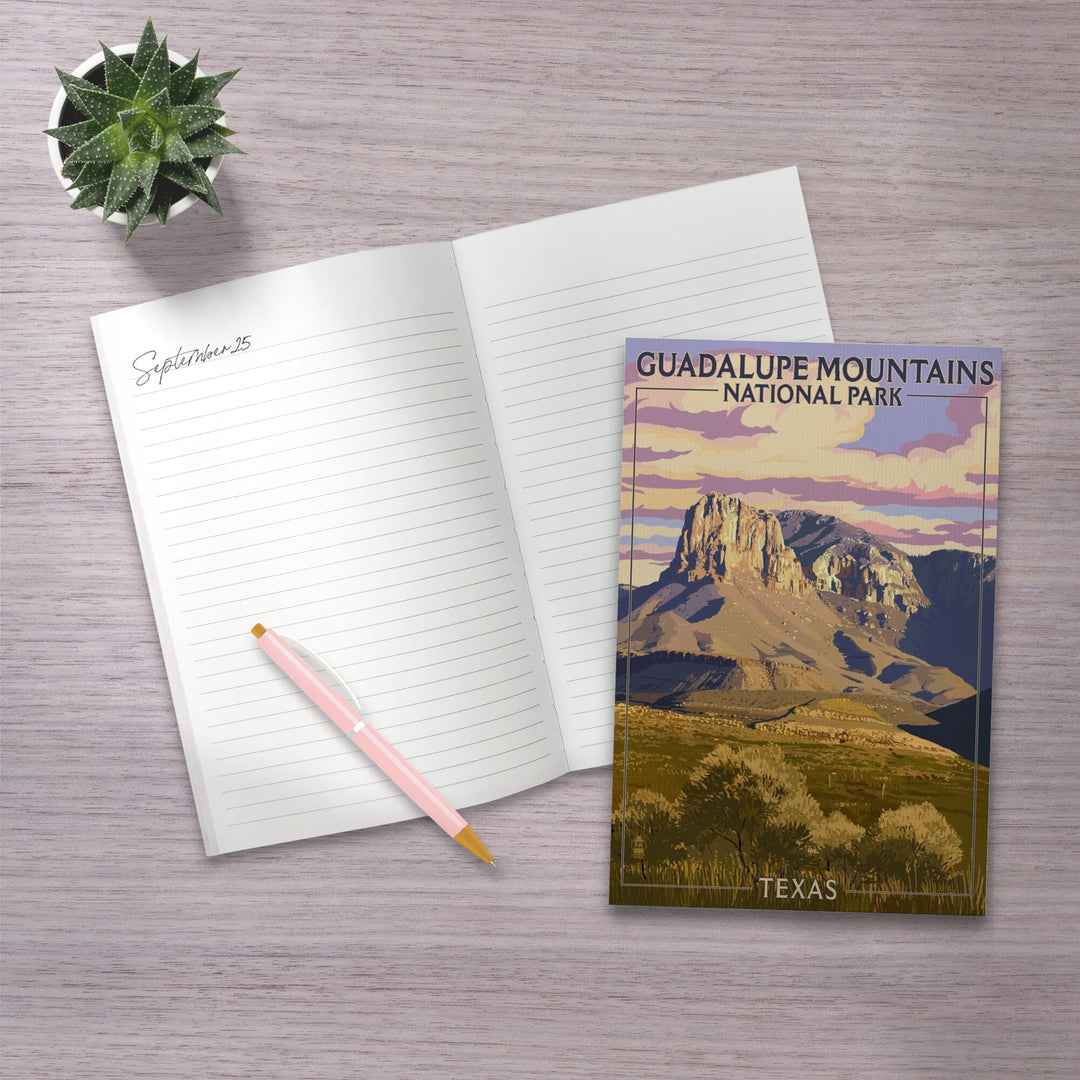 Lined 6x9 Journal, Guadalupe Mountains National Park, Texas, Lay Flat, 193 Pages, FSC paper Home Lantern Press