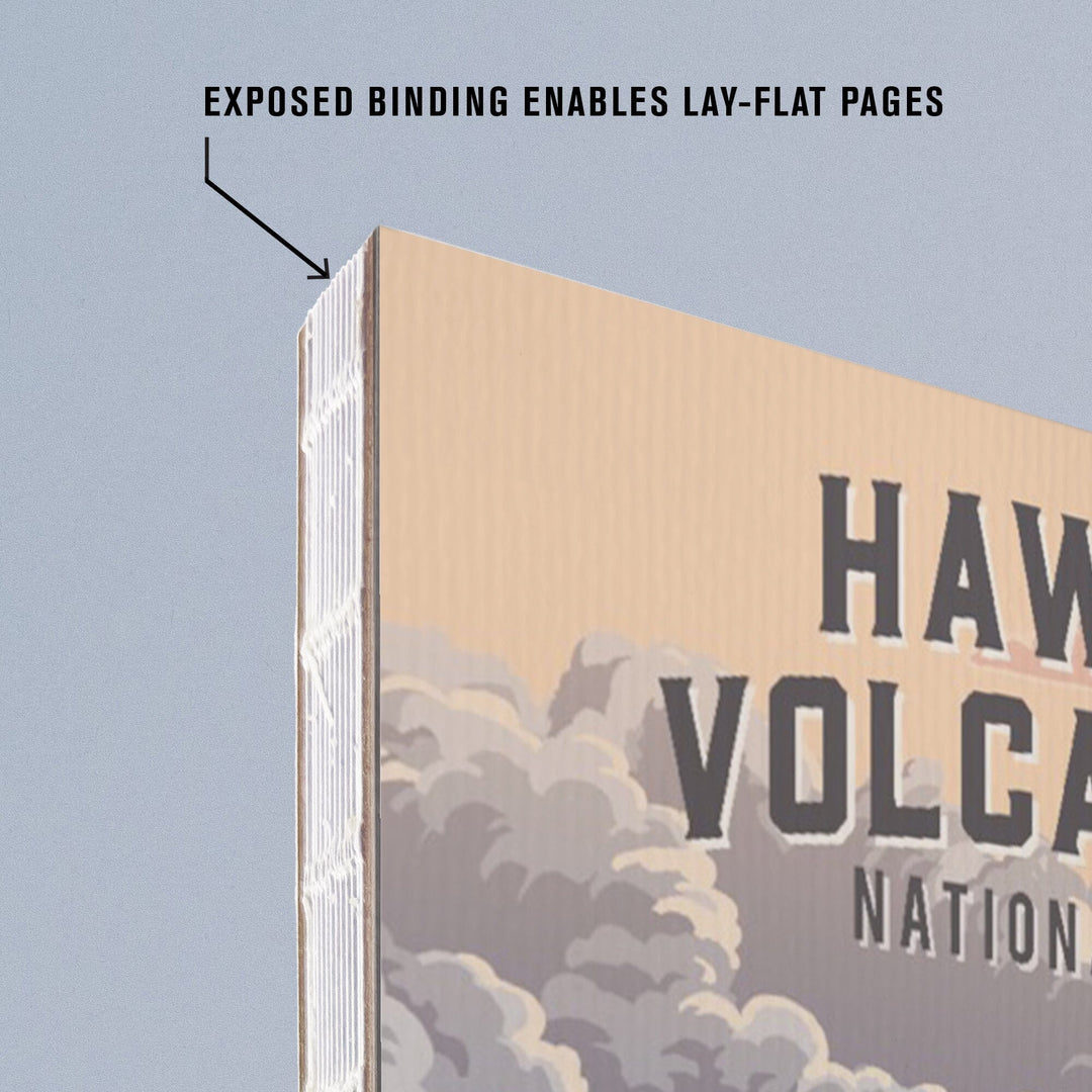 Lined 6x9 Journal, Hawaii Volcanoes National Park, Hawaii, Painterly National Park Series, Lay Flat, 193 Pages, FSC paper Home Lantern Press