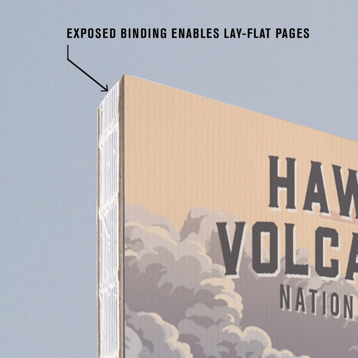 Lined 6x9 Journal, Hawaii Volcanoes National Park, Hawaii, Painterly National Park Series, Lay Flat, 193 Pages, FSC paper Home Lantern Press