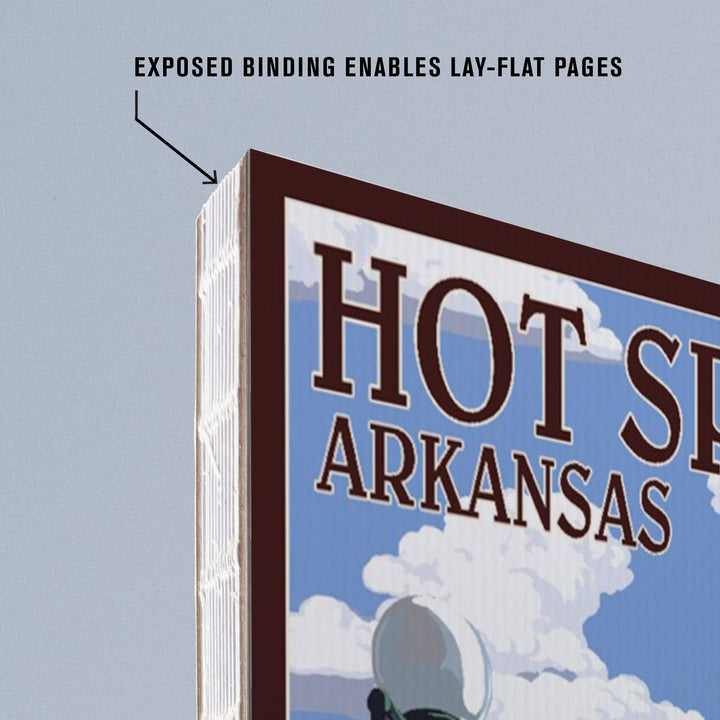 Lined 6x9 Journal, Hot Springs National Park, Arkansas, Hale Bathhouse, Lay Flat, 193 Pages, FSC paper Home Lantern Press
