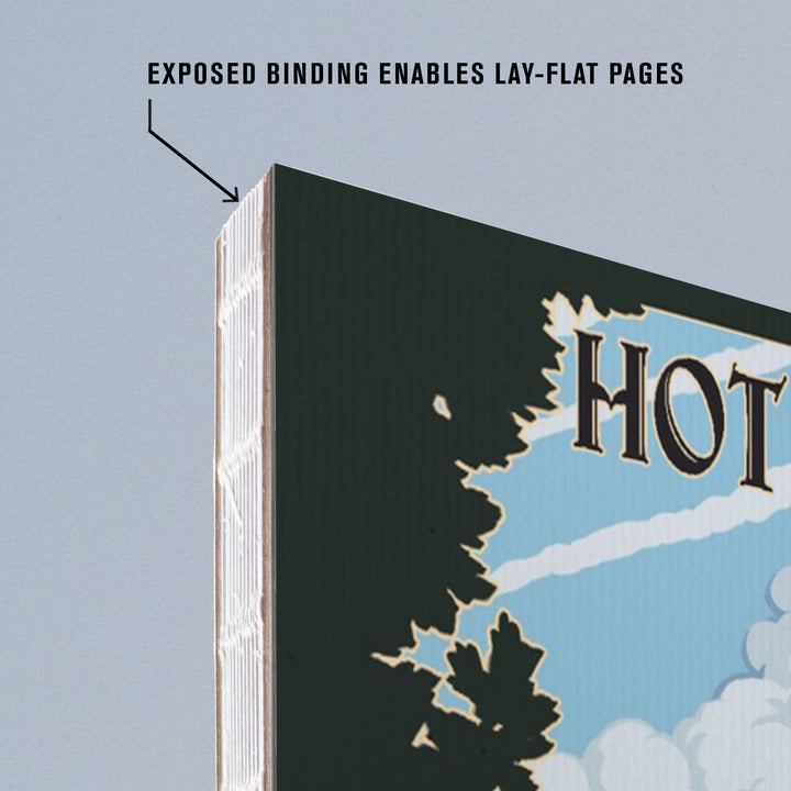 Lined 6x9 Journal, Hot Springs National Park, Arkansas, Superior Baths, Lay Flat, 193 Pages, FSC paper Home Lantern Press