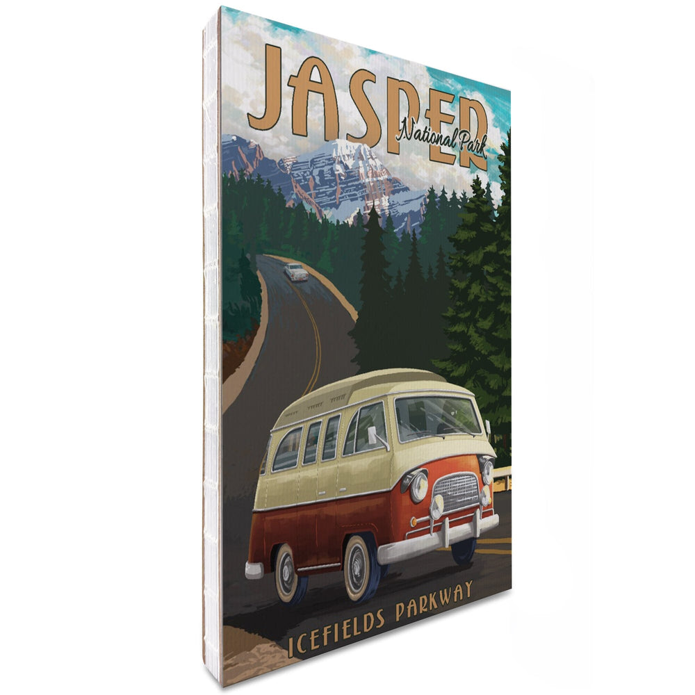 Lined 6x9 Journal, Jasper National Park, Canada, Icefields Parkway, Camper Van, Lay Flat, 193 Pages, FSC paper Home Lantern Press