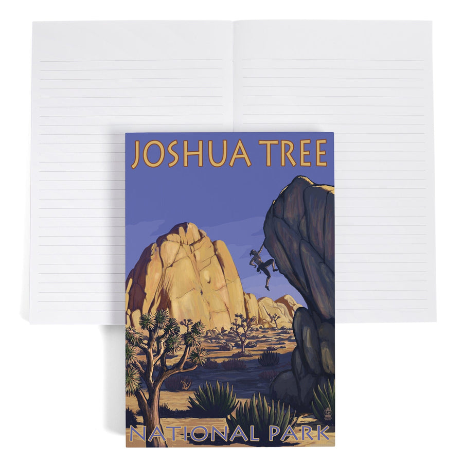 Lined 6x9 Journal, Joshua Tree National Park, California, Boulder Climber, Lay Flat, 193 Pages, FSC paper Home Lantern Press