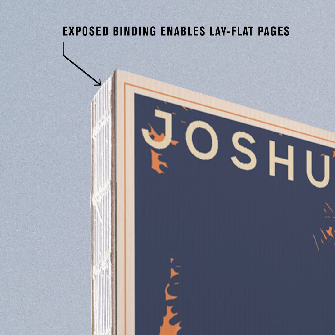Lined 6x9 Journal, Joshua Tree National Park, California, Lithograph, Lay Flat, 193 Pages, FSC paper Home Lantern Press