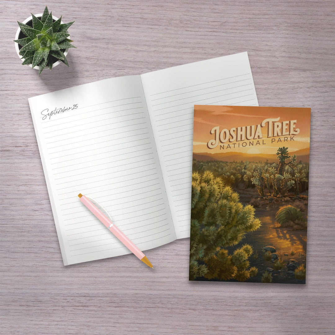 Lined 6x9 Journal, Joshua Tree National Park, California, Oil Painting, Lay Flat, 193 Pages, FSC paper Home Lantern Press