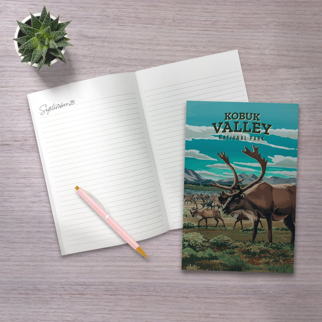 Lined 6x9 Journal, Kobuk Valley National Park, Alaska, Painterly National Park Series, Lay Flat, 193 Pages, FSC paper Home Lantern Press