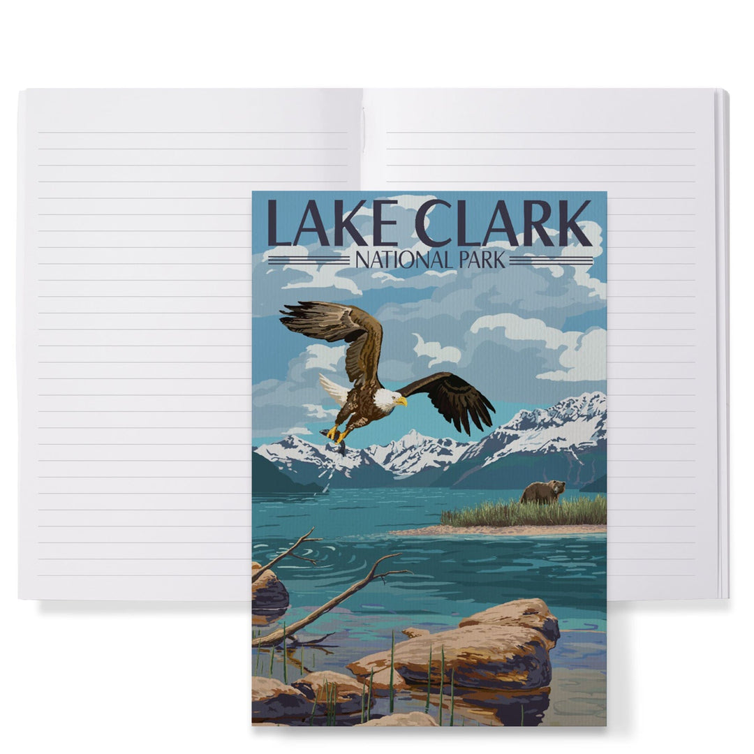 Lined 6x9 Journal, Lake Clark National Park, Alaska, Lake View, Lay Flat, 193 Pages, FSC paper Home Lantern Press
