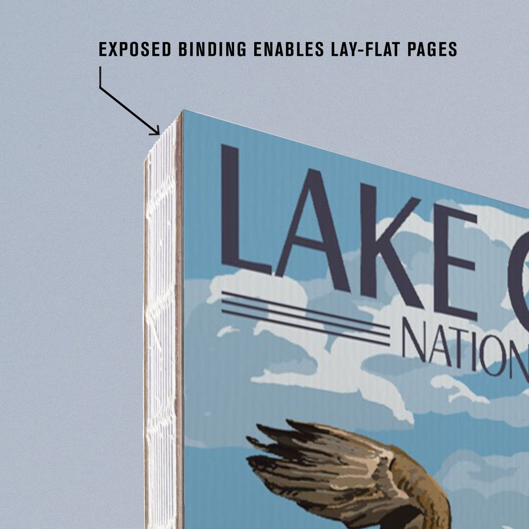Lined 6x9 Journal, Lake Clark National Park, Alaska, Lake View, Lay Flat, 193 Pages, FSC paper Home Lantern Press