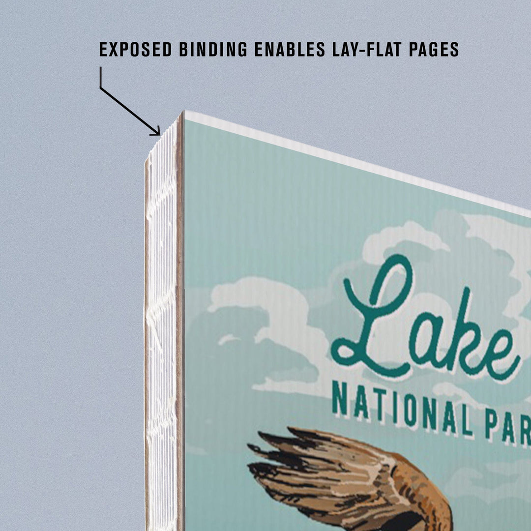 Lined 6x9 Journal, Lake Clark National Park and Preserve, Alaska, Painterly National Park Series, Lay Flat, 193 Pages, FSC paper Home Lantern Press