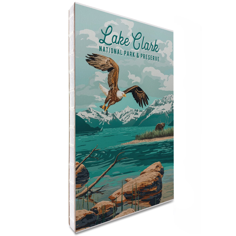 Lined 6x9 Journal, Lake Clark National Park and Preserve, Alaska, Painterly National Park Series, Lay Flat, 193 Pages, FSC paper Home Lantern Press