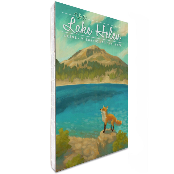 Lined 6x9 Journal, Lassen Volcanic National Park, California, Lake Helen, Oil Painting, Lay Flat, 193 Pages, FSC paper Home Lantern Press