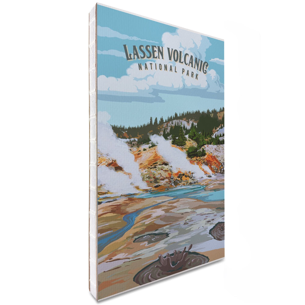Lined 6x9 Journal, Lassen Volcanic National Park, California, Painterly National Park Series, Lay Flat, 193 Pages, FSC paper Home Lantern Press