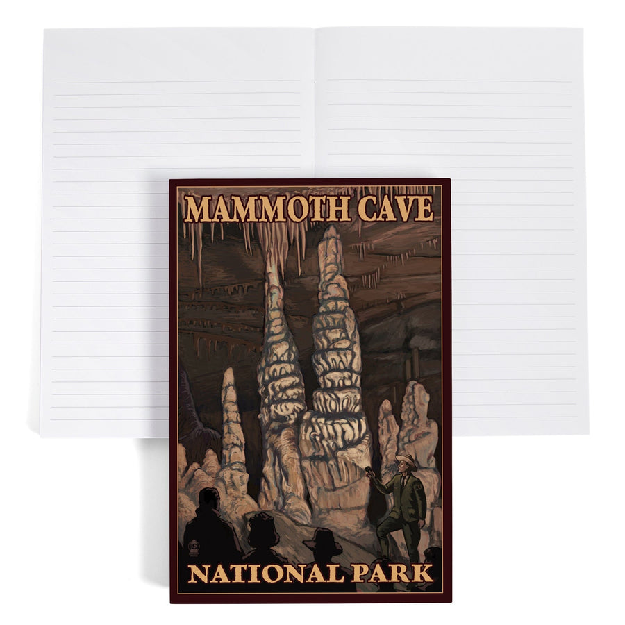Lined 6x9 Journal, Mammoth Cave National Park, Kentucky, Onyx Pillars, Lay Flat, 193 Pages, FSC paper Home Lantern Press