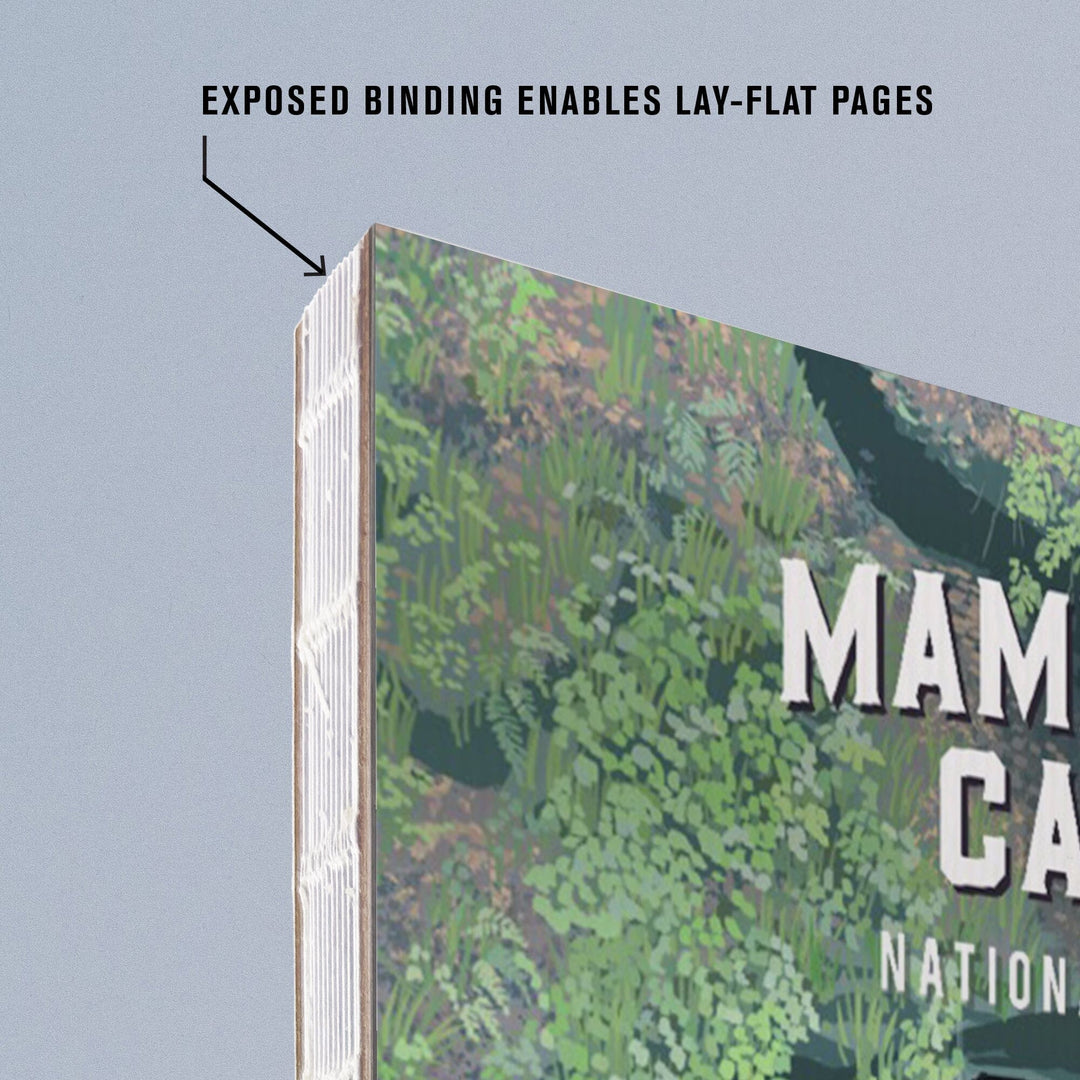 Lined 6x9 Journal, Mammoth Cave National Park, Kentucky, Painterly National Park Series, Lay Flat, 193 Pages, FSC paper Home Lantern Press