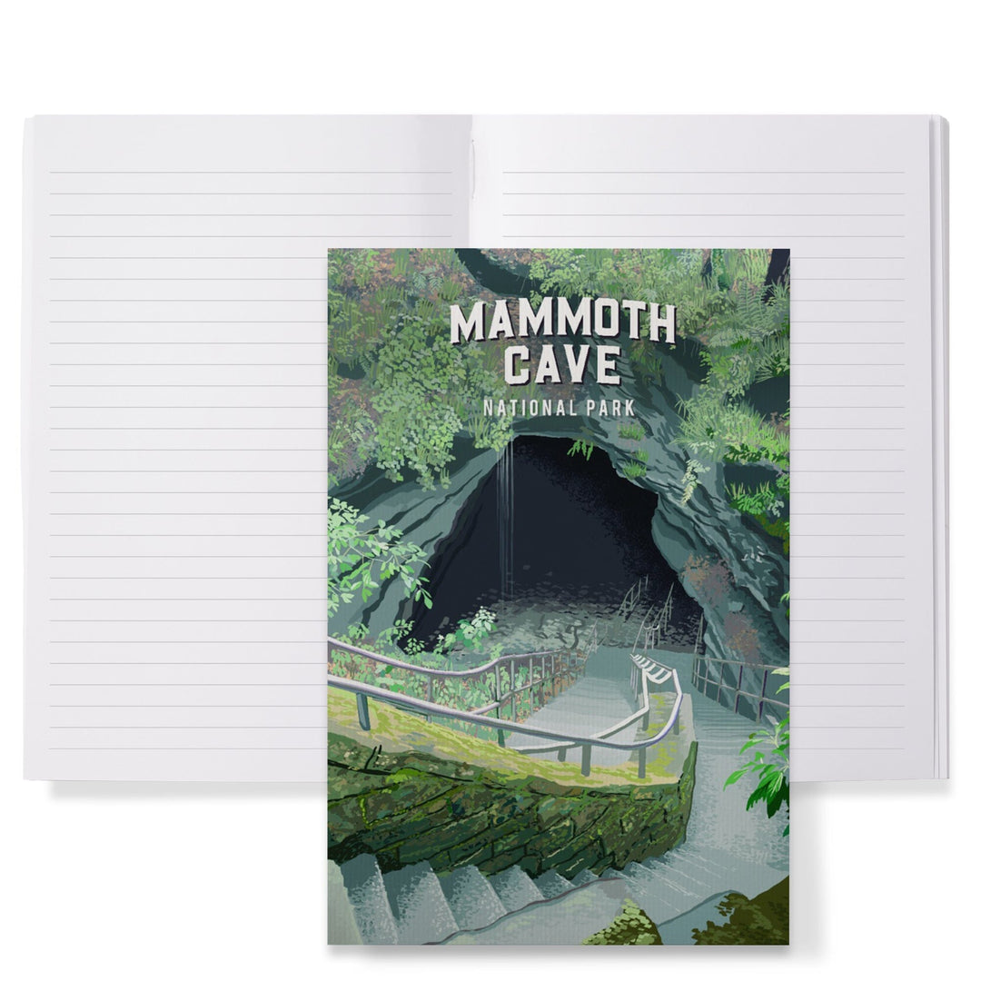 Lined 6x9 Journal, Mammoth Cave National Park, Kentucky, Painterly National Park Series, Lay Flat, 193 Pages, FSC paper Home Lantern Press