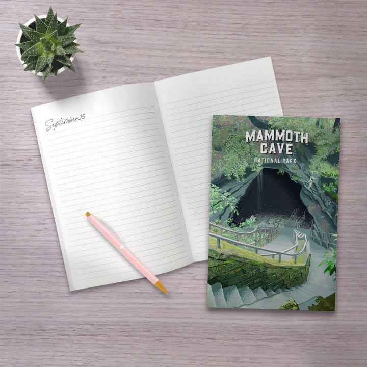 Lined 6x9 Journal, Mammoth Cave National Park, Kentucky, Painterly National Park Series, Lay Flat, 193 Pages, FSC paper Home Lantern Press