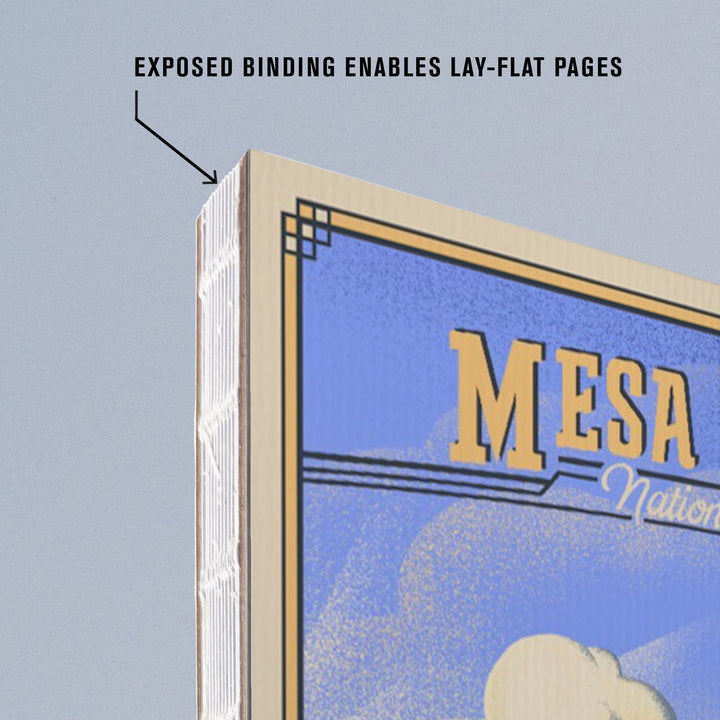 Lined 6x9 Journal, Mesa Verde National Park, Colorado, Lithograph, Lay Flat, 193 Pages, FSC paper Home Lantern Press