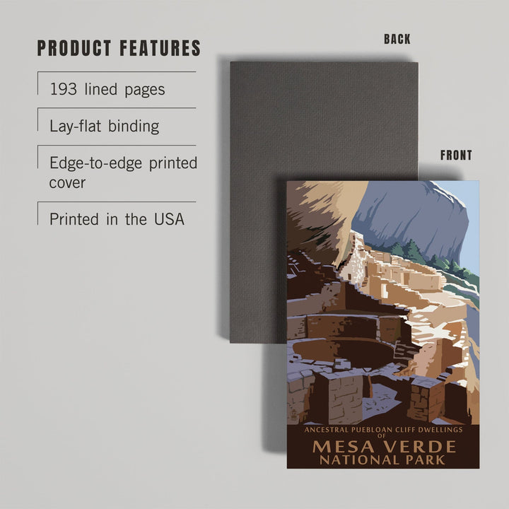 Lined 6x9 Journal, Mesa Verde National Park, Colorado, Long House, Lay Flat, 193 Pages, FSC paper Home Lantern Press