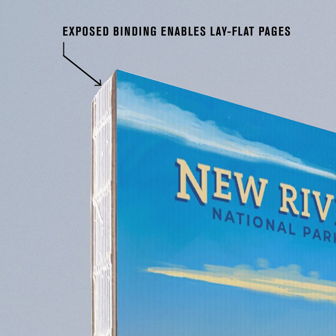 Lined 6x9 Journal, New River Gorge National Park and Preserve, Oil Painting, Lay Flat, 193 Pages, FSC paper Home Lantern Press