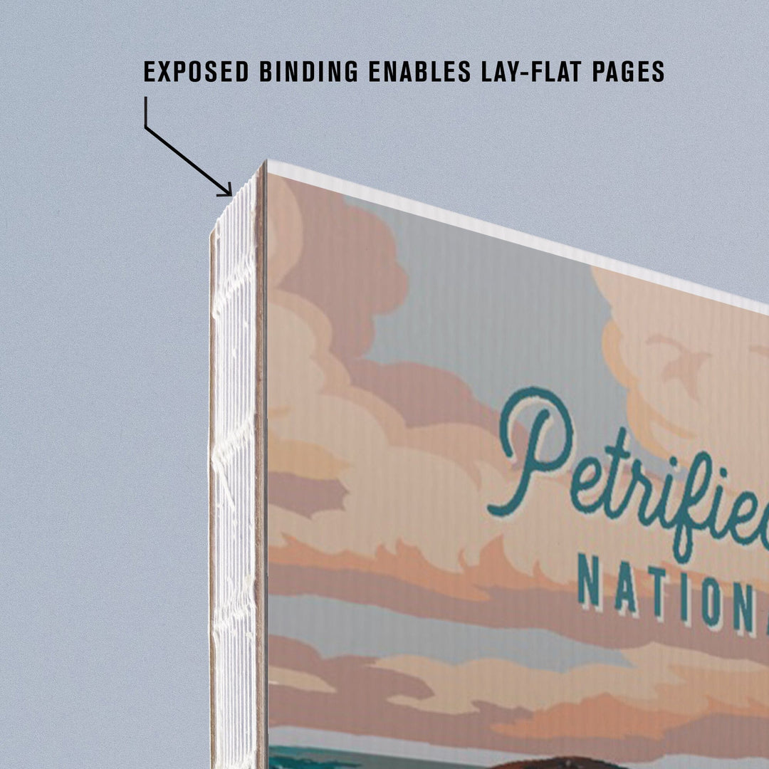 Lined 6x9 Journal, Petrified Forest National Park, Arizona, Painterly National Park Series, Lay Flat, 193 Pages, FSC paper Home Lantern Press