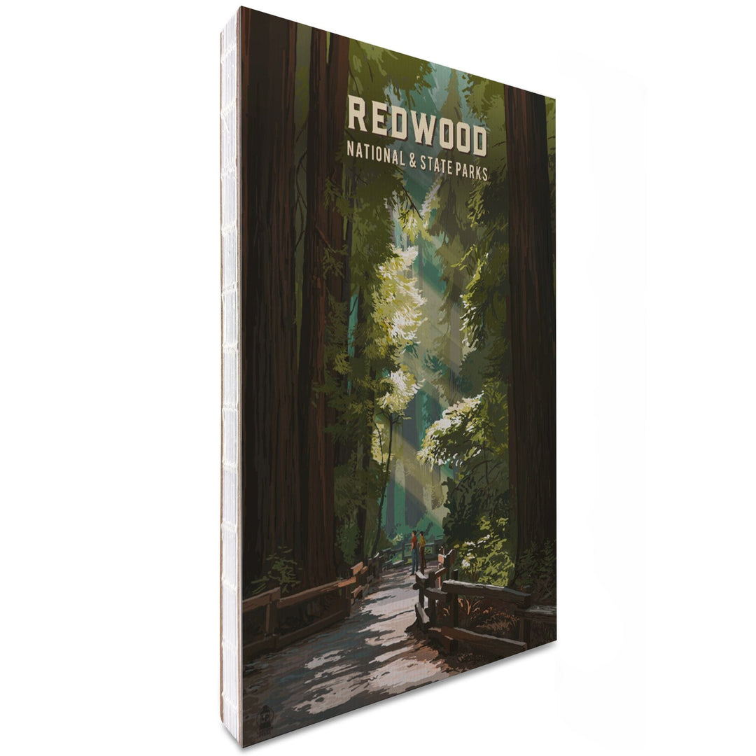 Lined 6x9 Journal, Redwood National and State Parks, California, Painterly National Park Series, Lay Flat, 193 Pages, FSC paper Home Lantern Press