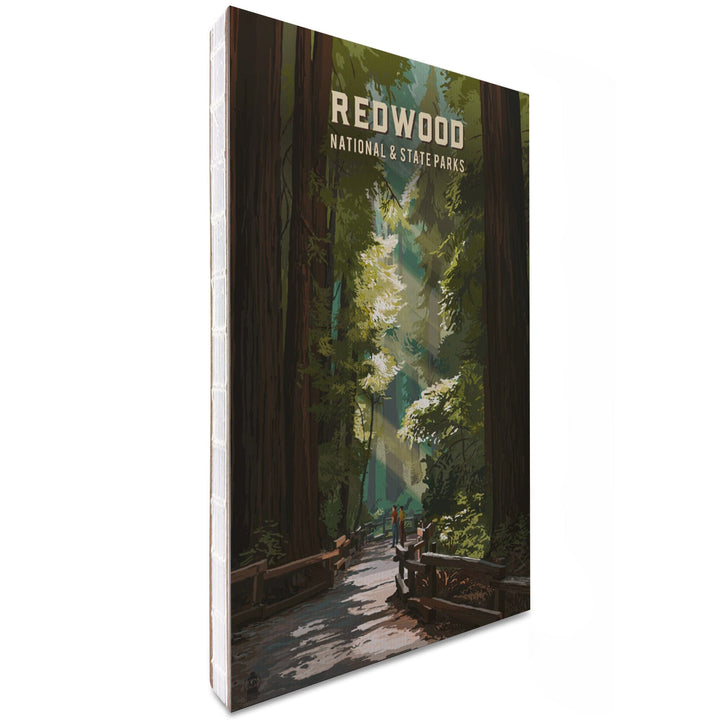 Lined 6x9 Journal, Redwood National and State Parks, California, Painterly National Park Series, Lay Flat, 193 Pages, FSC paper Home Lantern Press