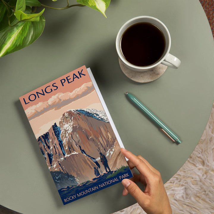 Lined 6x9 Journal, Rocky Mountain National Park, Colorado, Longs Peak, Lay Flat, 193 Pages, FSC paper Home Lantern Press
