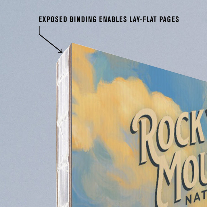 Lined 6x9 Journal, Rocky Mountain National Park, Colorado, Oil Painting National Park Series, Lay Flat, 193 Pages, FSC paper Home Lantern Press