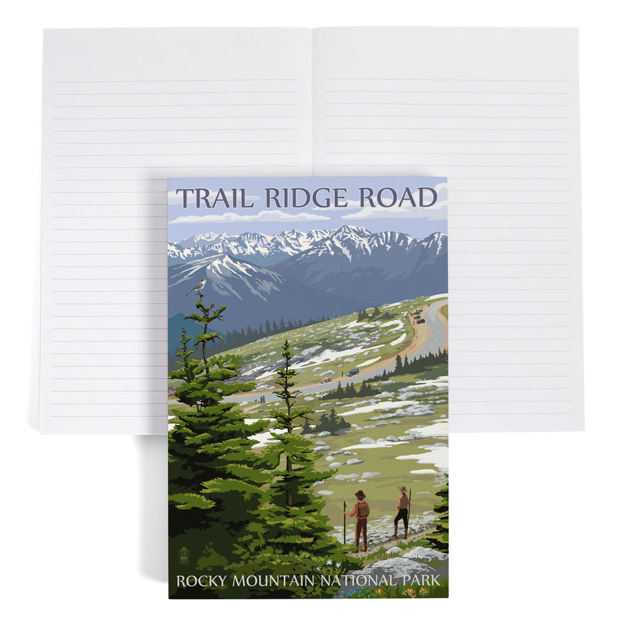 Lined 6x9 Journal, Rocky Mountain National Park, Colorado, Trail Ridge Road, Lay Flat, 193 Pages, FSC paper Home Lantern Press