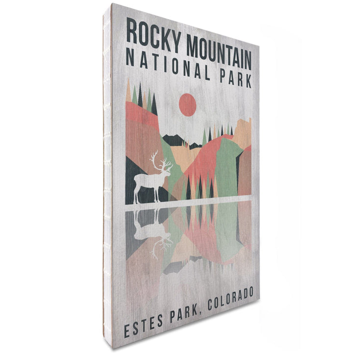 Lined 6x9 Journal, Rocky Mountain National park, Estes park, Colorado, Elk, Geometric Opacity Press, Lay Flat, 193 Pages, FSC paper Home Lantern Press
