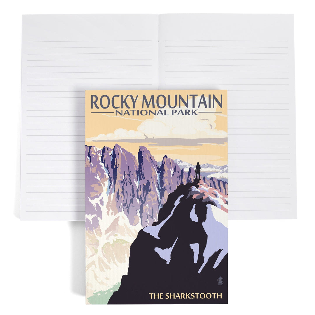 Lined 6x9 Journal, Rocky Mountain National Park, Montana, The Sharkstooth, Lay Flat, 193 Pages, FSC paper Home Lantern Press