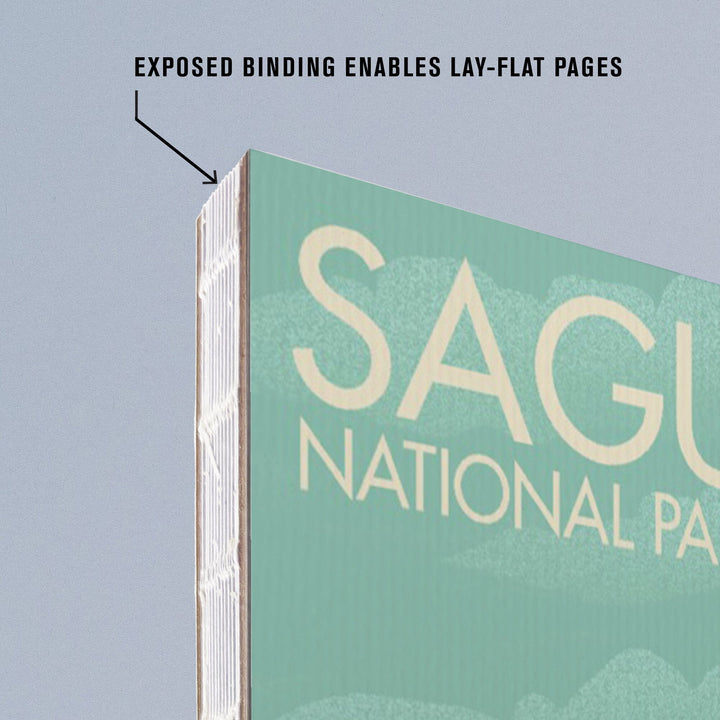 Lined 6x9 Journal, Saguaro National Park, Arizona, Horned Lizard, Lithograph, Lay Flat, 193 Pages, FSC paper Home Lantern Press