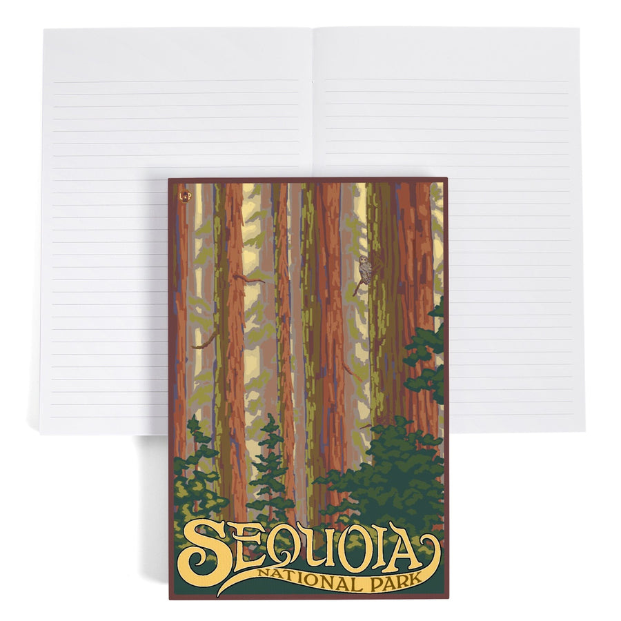 Lined 6x9 Journal, Sequoia National Park, California, Forest View, Lay Flat, 193 Pages, FSC paper Home Lantern Press