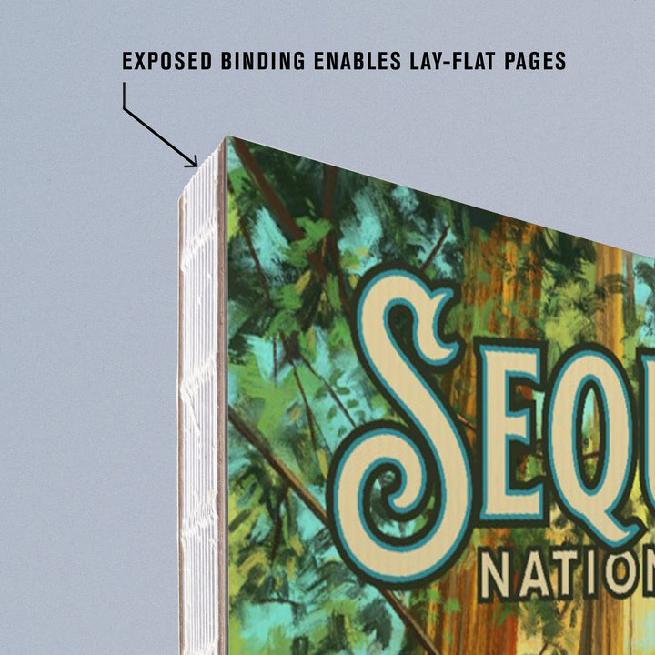 Lined 6x9 Journal, Sequoia National Park, California, Oil Painting, Lay Flat, 193 Pages, FSC paper Home Lantern Press