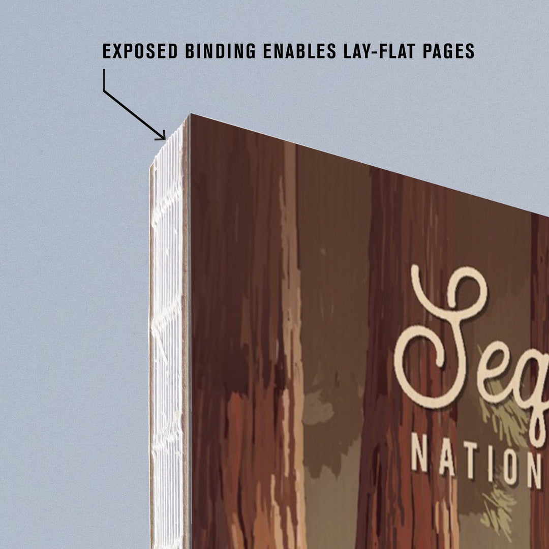 Lined 6x9 Journal, Sequoia National Park, California, Painterly National Park Series, Lay Flat, 193 Pages, FSC paper Home Lantern Press