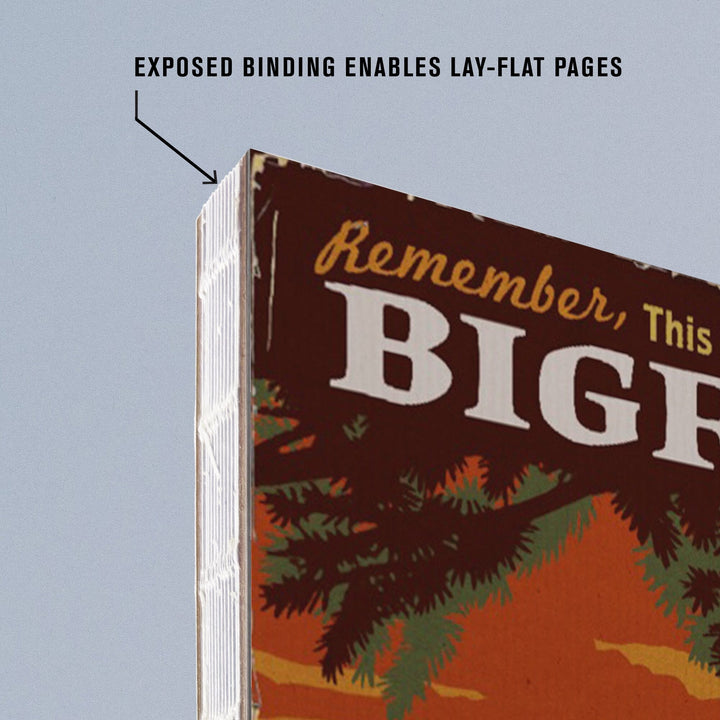 Lined 6x9 Journal, Shenandoah National Park, Virginia, Home of Bigfoot, Lay Flat, 193 Pages, FSC paper Home Lantern Press