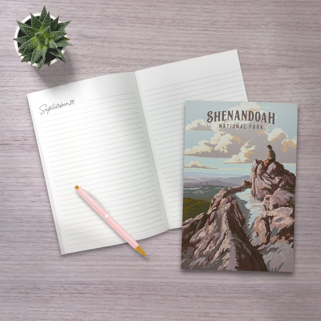 Lined 6x9 Journal, Shenandoah National Park, Virginia, Painterly National Park Series, Lay Flat, 193 Pages, FSC paper Home Lantern Press