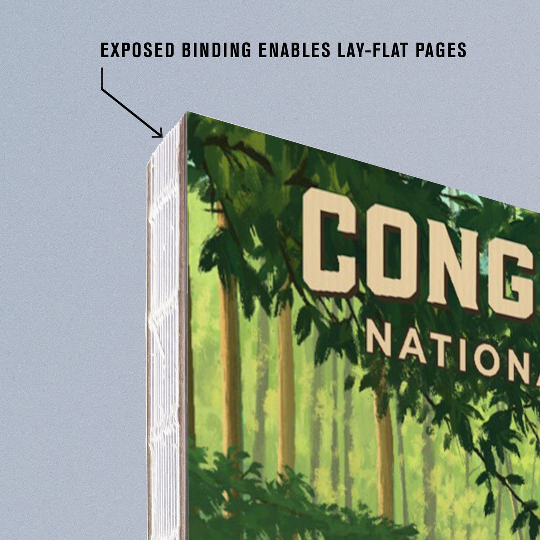 Lined 6x9 Journal, South Carolina, Oil Painting, Congaree National Park, Lay Flat, 193 Pages, FSC paper Home Lantern Press