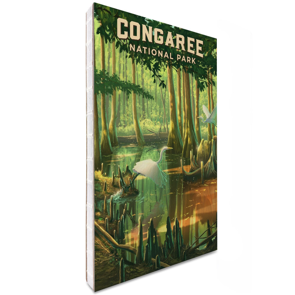 Lined 6x9 Journal, South Carolina, Oil Painting, Congaree National Park, Lay Flat, 193 Pages, FSC paper Home Lantern Press
