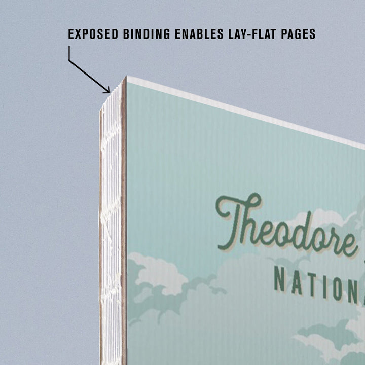 Lined 6x9 Journal, Theodore Roosevelt National Park, North Dakota, Painterly National Park Series, Lay Flat, 193 Pages, FSC paper Home Lantern Press