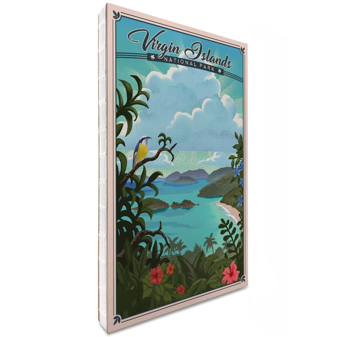 Lined 6x9 Journal, Virgin Islands National Park, Lithograph, Lay Flat, 193 Pages, FSC paper Home Lantern Press