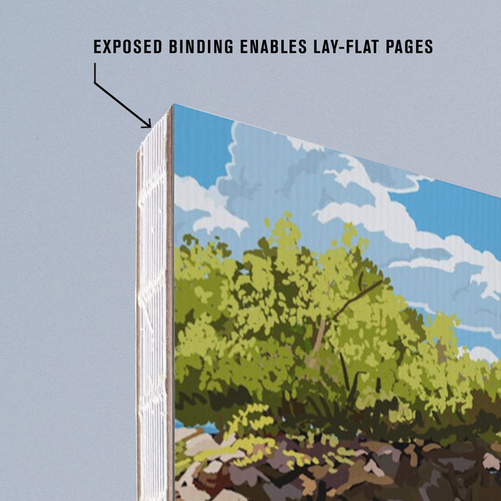 Lined 6x9 Journal, Virgin Islands National Park, U.S. Virgin Islands, Painterly National Park Series, Lay Flat, 193 Pages, FSC paper Home Lantern Press